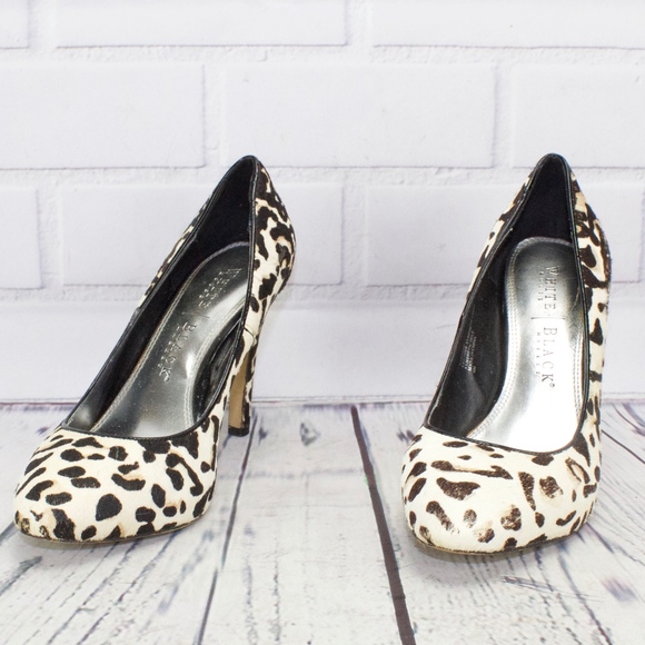 SALE! White House Black Market Leopard Fur Heels 6 - Picture 4 of 8